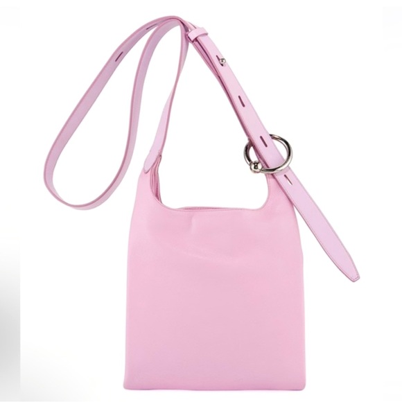 Rare Rebecca Minkoff Crossbody Small Karlie Leather Feed Bag in Pink - Picture 3 of 7